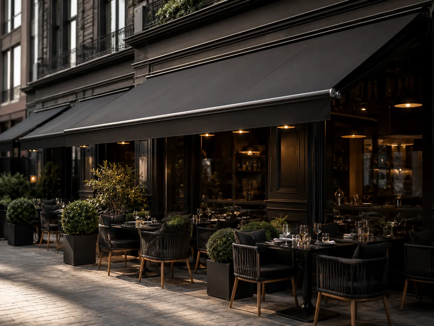 Top Markise erhvervsmarkise til restaurant og café
